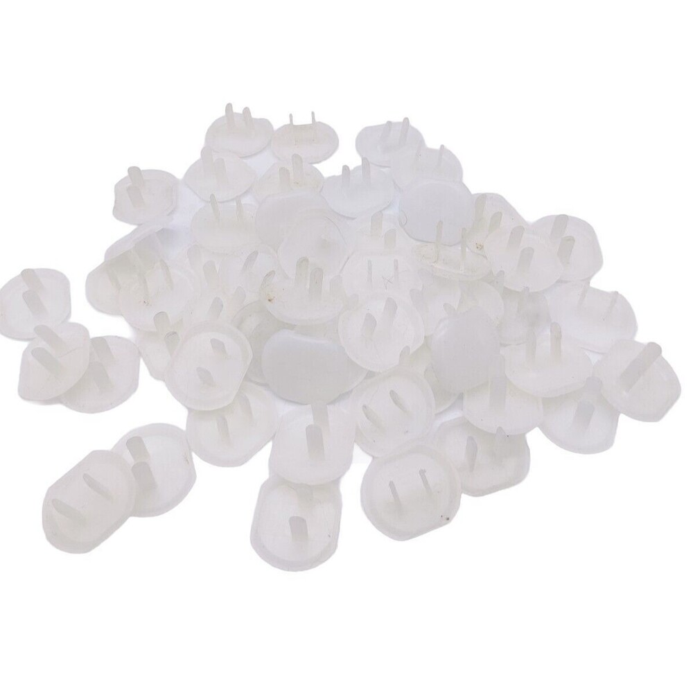 Lot 50 Electric Outlet Plug Protectors Covers Safety 1st & Parents Brands Mixed
